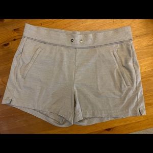 Athleta Grey Stretchy Athletic Shorts M